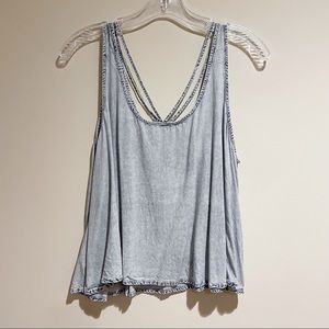 Abound Light Blue “Denim Look” Tank Top